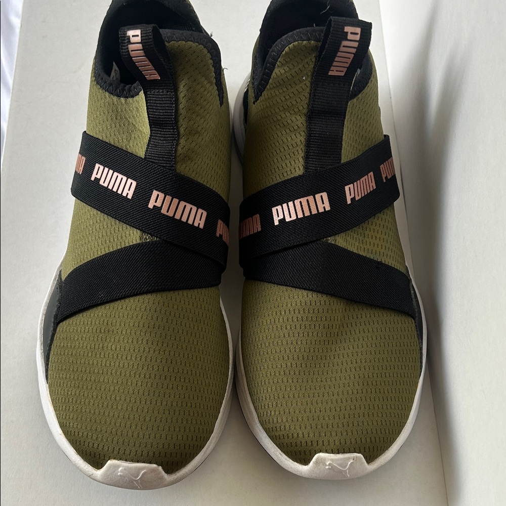 Puma Olive and Black Men's Sneakers